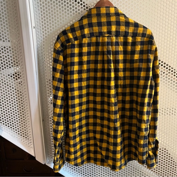 Pacific Outfitters XL Checkered Long-sleeve Shirt Yellow Black Flannel - Picture 7 of 8